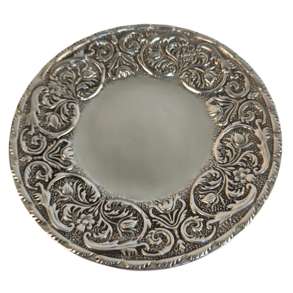 Vintage Wilton Armetale William Mary Plate 8.5 Inch Alloy Dessert Serving USA 19